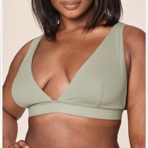 AdoreMe NueSkin Sage Green Bralette. Size L